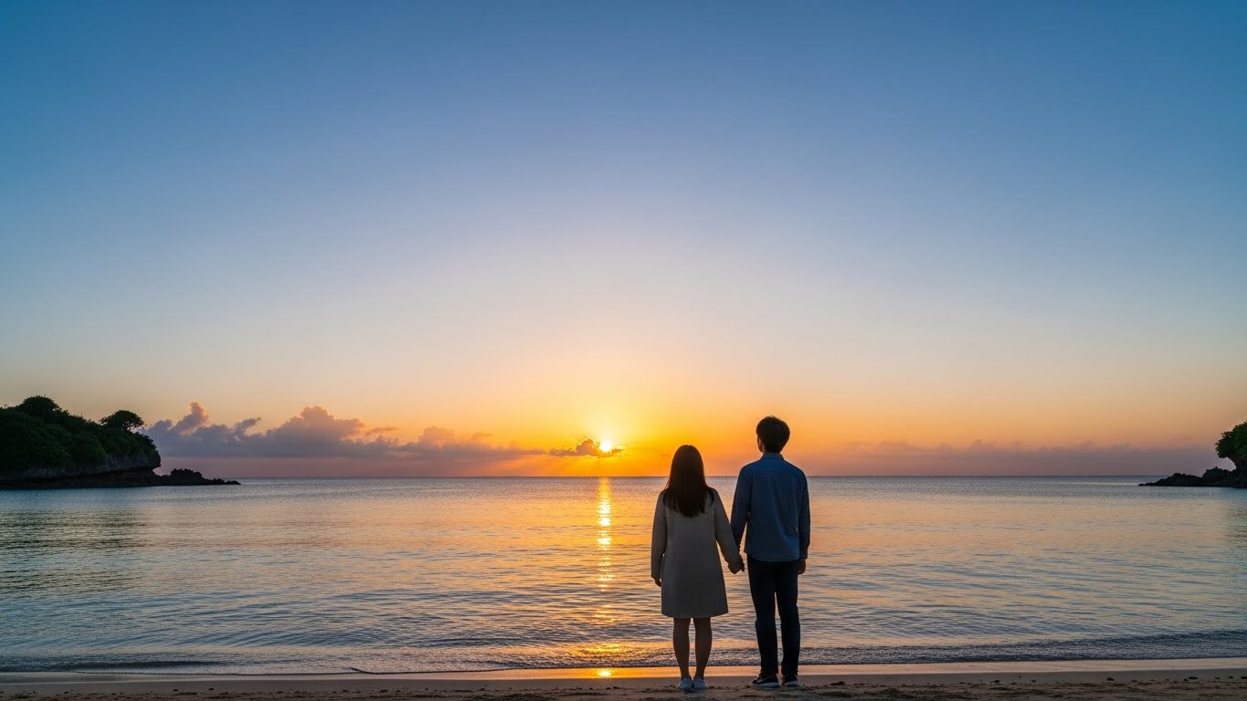 沖縄・知念岬の初日の出