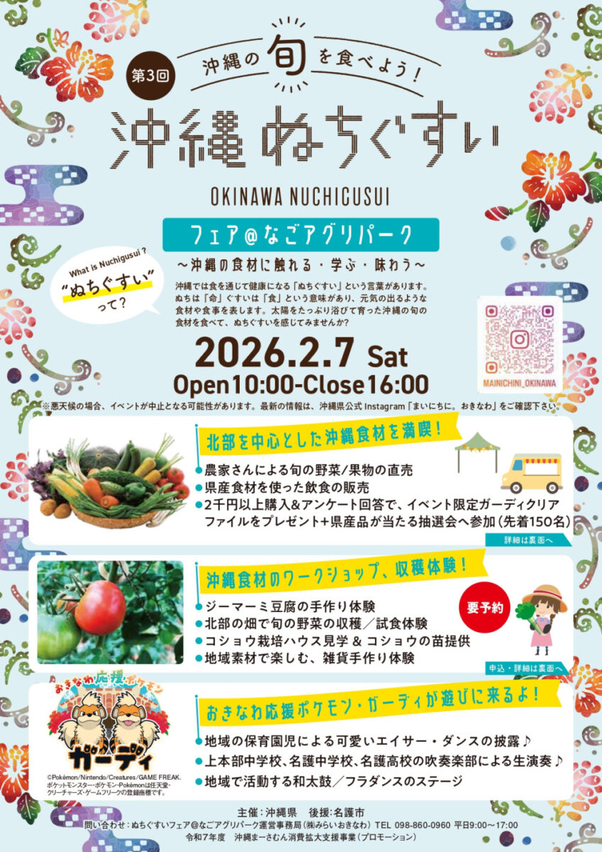 第3回沖縄ぬちぐすいフェアのフライヤー