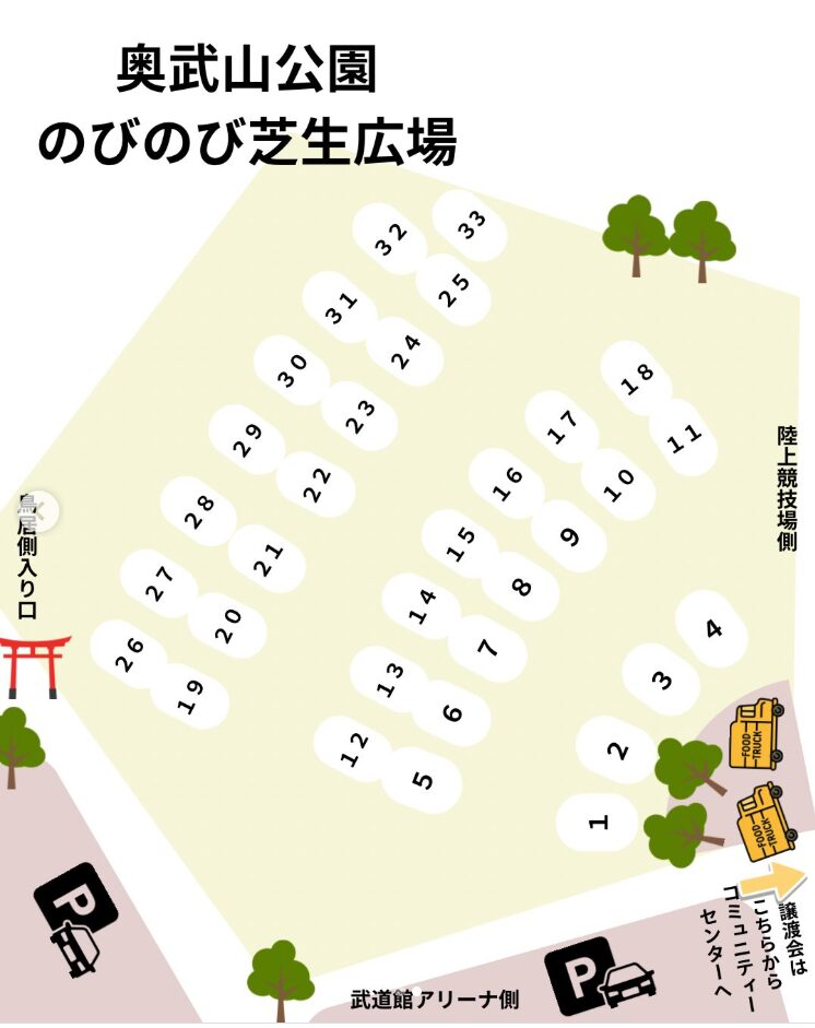 222(にゃんにゃんにゃん)マルシェの会場ブースマップ